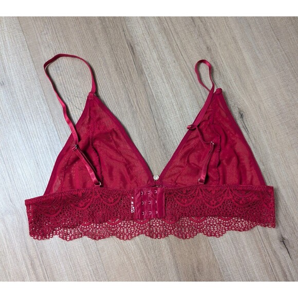 NEW MARZXIN Size XL Lace Lingerie Bra & Panty Set Red Boudoir Seductive Romantic - Picture 5 of 12